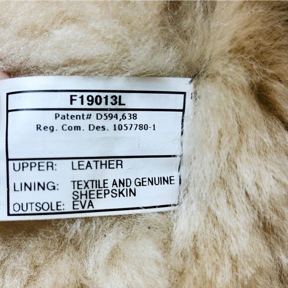 UGG classic gold metallic shimmer leopard brown winter fur boots Size 9 - Picture 6 of 7